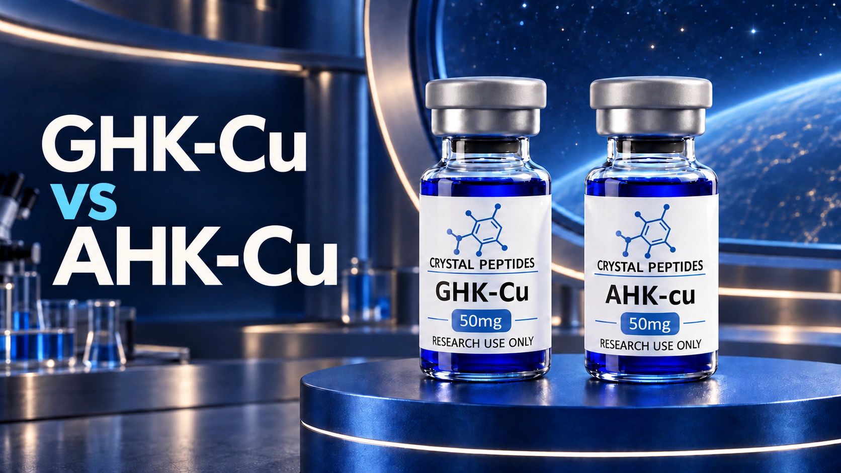 GHK-Cu i AHK-Cu: Co się zmienia, gdy zmienia się jeden aminokwas?