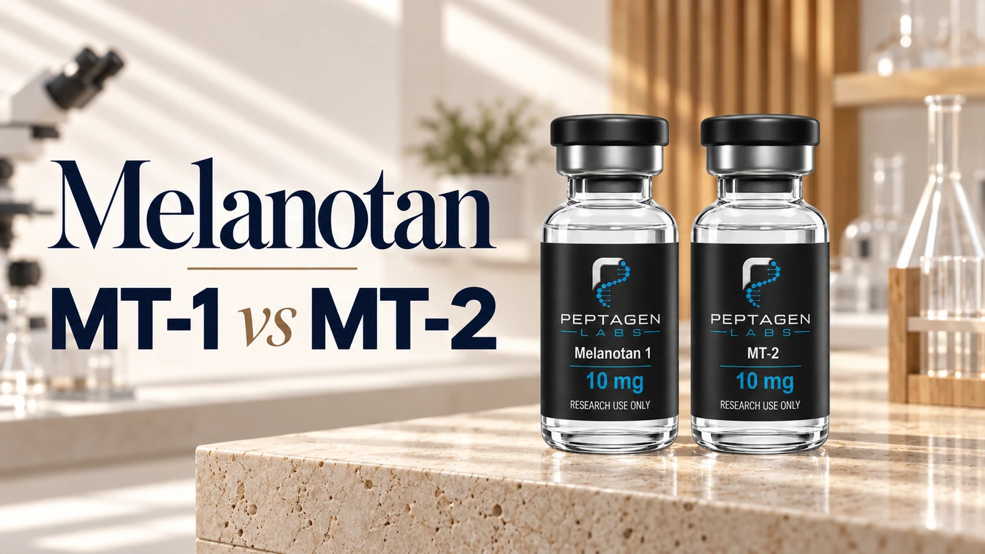 Melanotan MT-1 vs MT-2: struktura, dowody naukowe i status regulacyjny